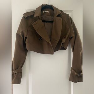 Cropped Trench Jacket